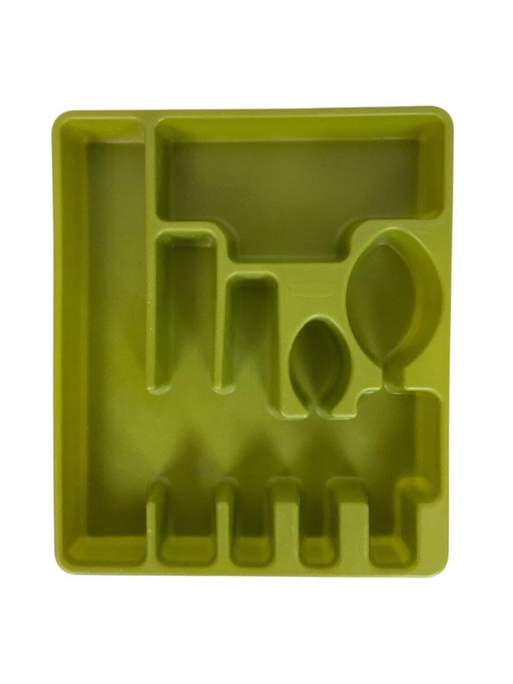 Vintage Rubbermaid Avocado Green Plastic Cutlery Kitchen Drawer Organizer 1970s